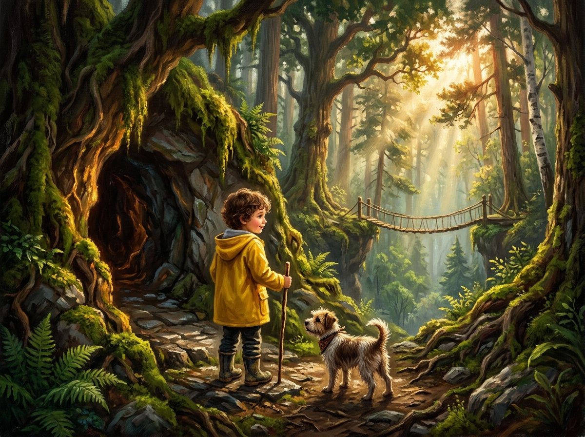 Painterly fantasy illustration sample