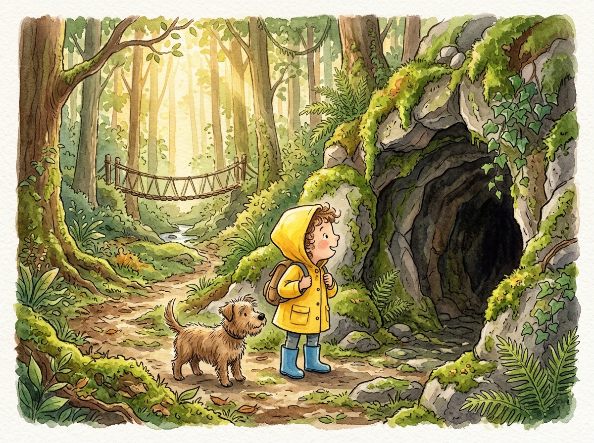 Storybook watercolor illustration sample